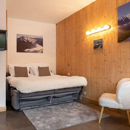 Posette Vue 5mn Pistes Parking Апартаменты Шамони